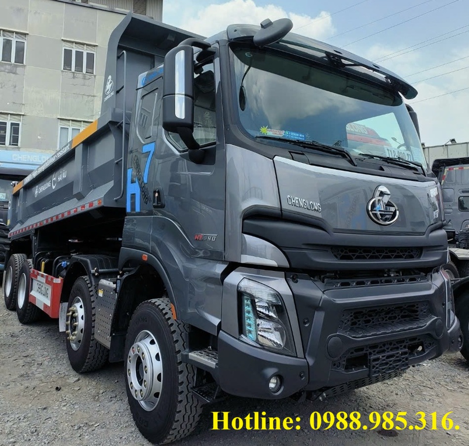 XE TẢI BEN 4 CHÂN CHENGLONG H7 390HP (8X4) CẦU DẦU
